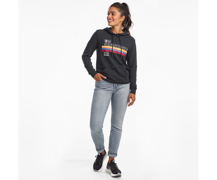 Women's Saucony Rested Shirts Black | Singapore 262WNBY